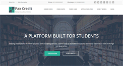 Desktop Screenshot of paxcredit.com
